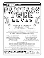 GURPS Fantasy Folk: Elves – Cover