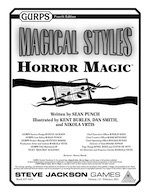 GURPS Magical Styles: Horror Magic – Cover